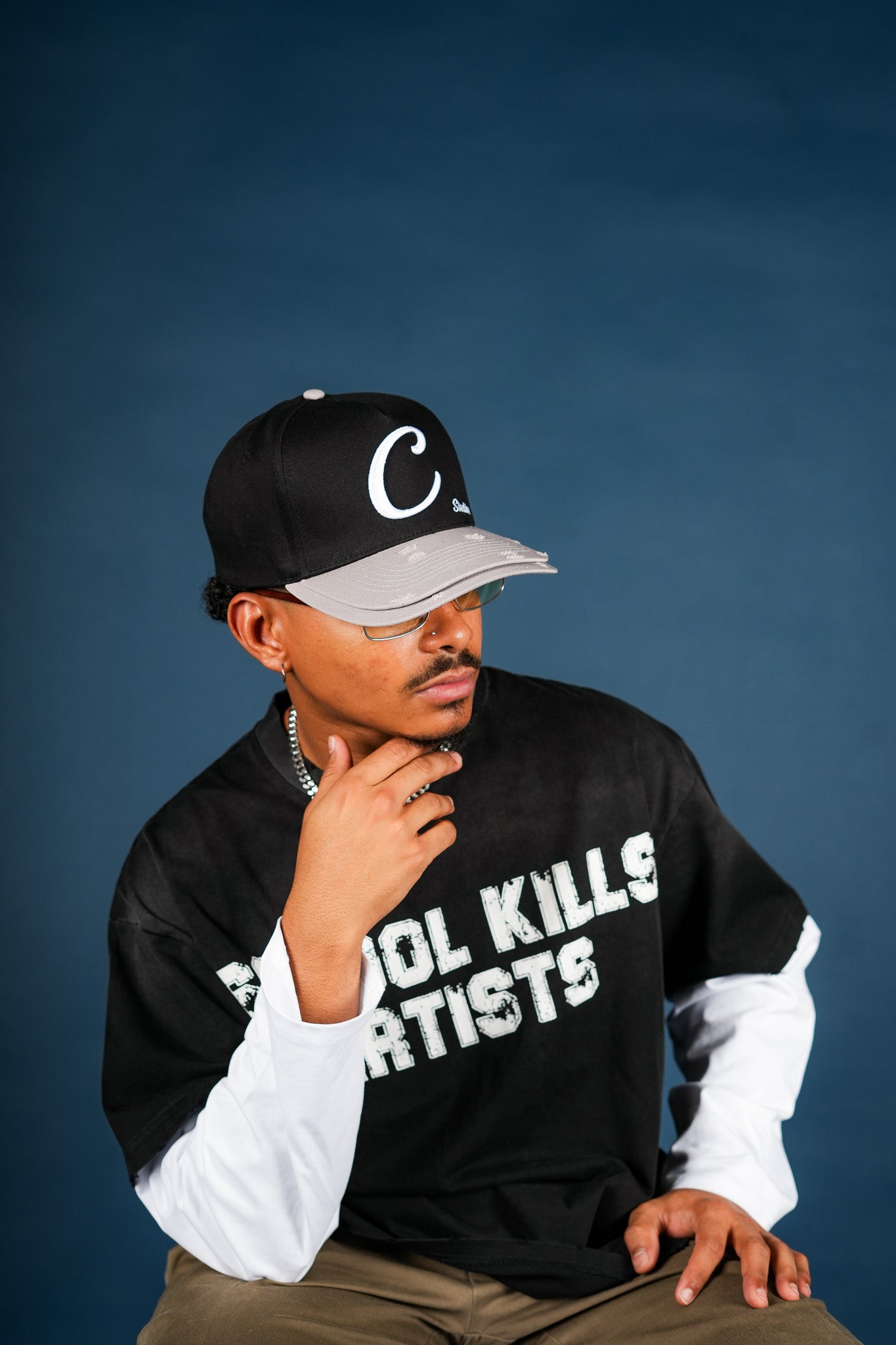 SCHOOL KILLS DOUBLE BRIM CAP